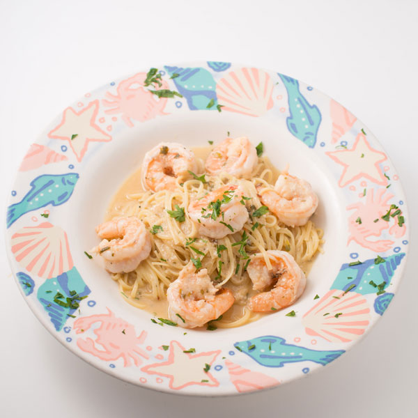 Shrimp & Linguine White sauce